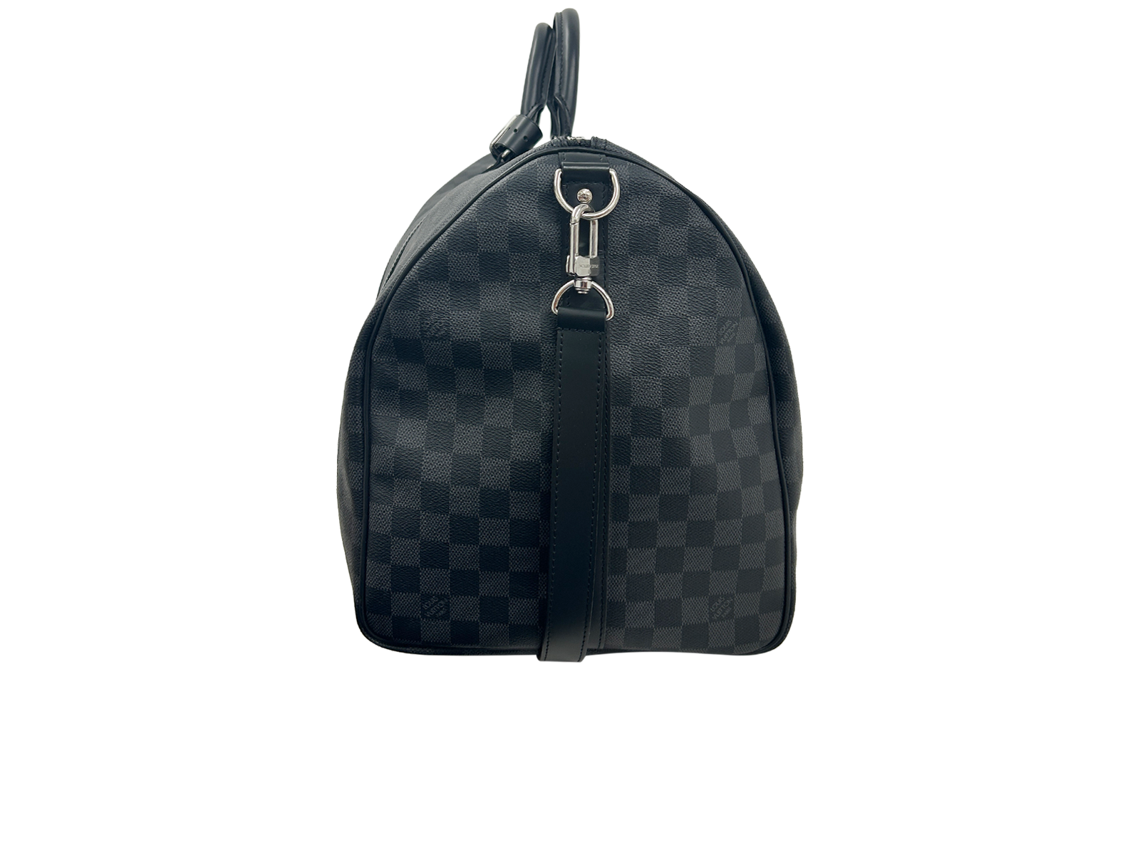 Keepall 55, 1.800&euro;, Bolso, Gris/Negro, Canvas - General, Vista lateral